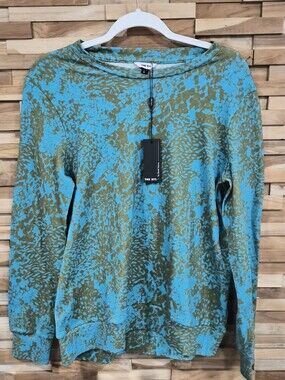 The Kit Rumi Sweatshirt in Aqua Complication - Size L - New With Tags